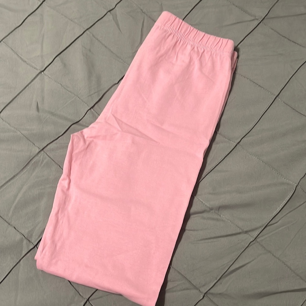 Girls pink leggings BNWOT 14/16